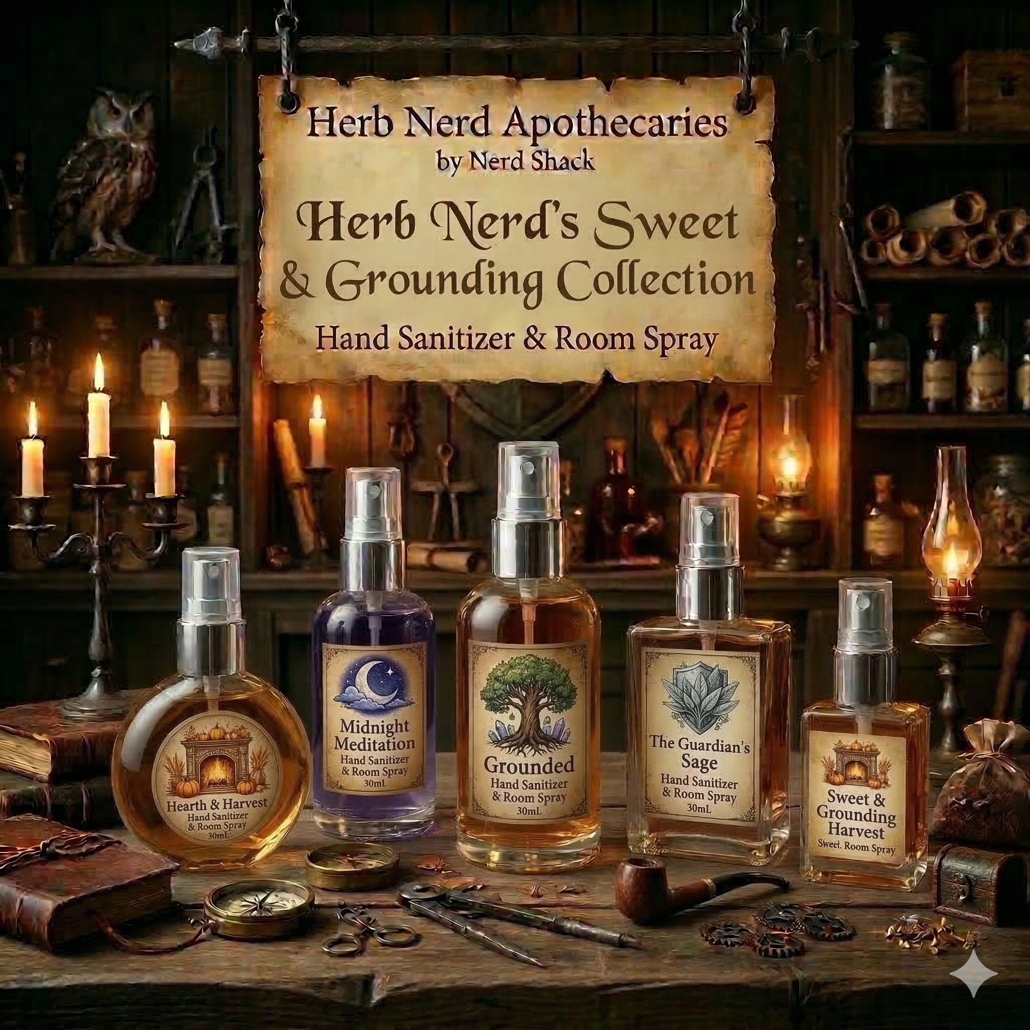 Herb Nerd's Sweet & Grounding Collection