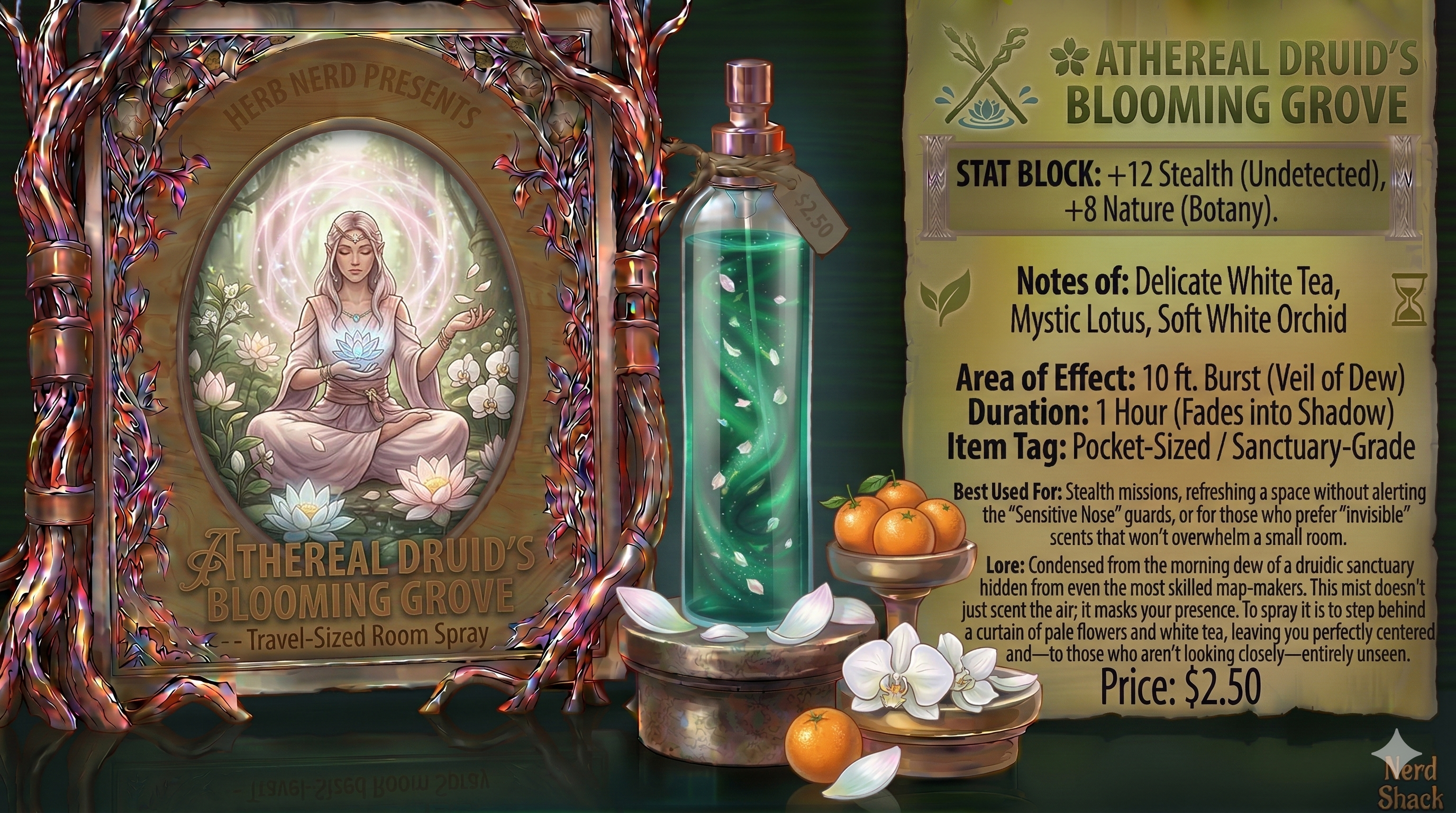 🌸 Athereal Druid's Blooming Grove (Travel-Sized Room Spray)