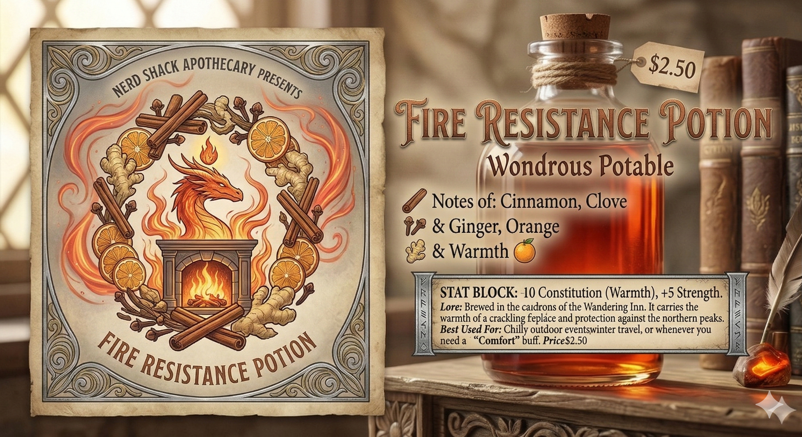 Fire Resistance Potion Hand Sanitizer - 30 mL