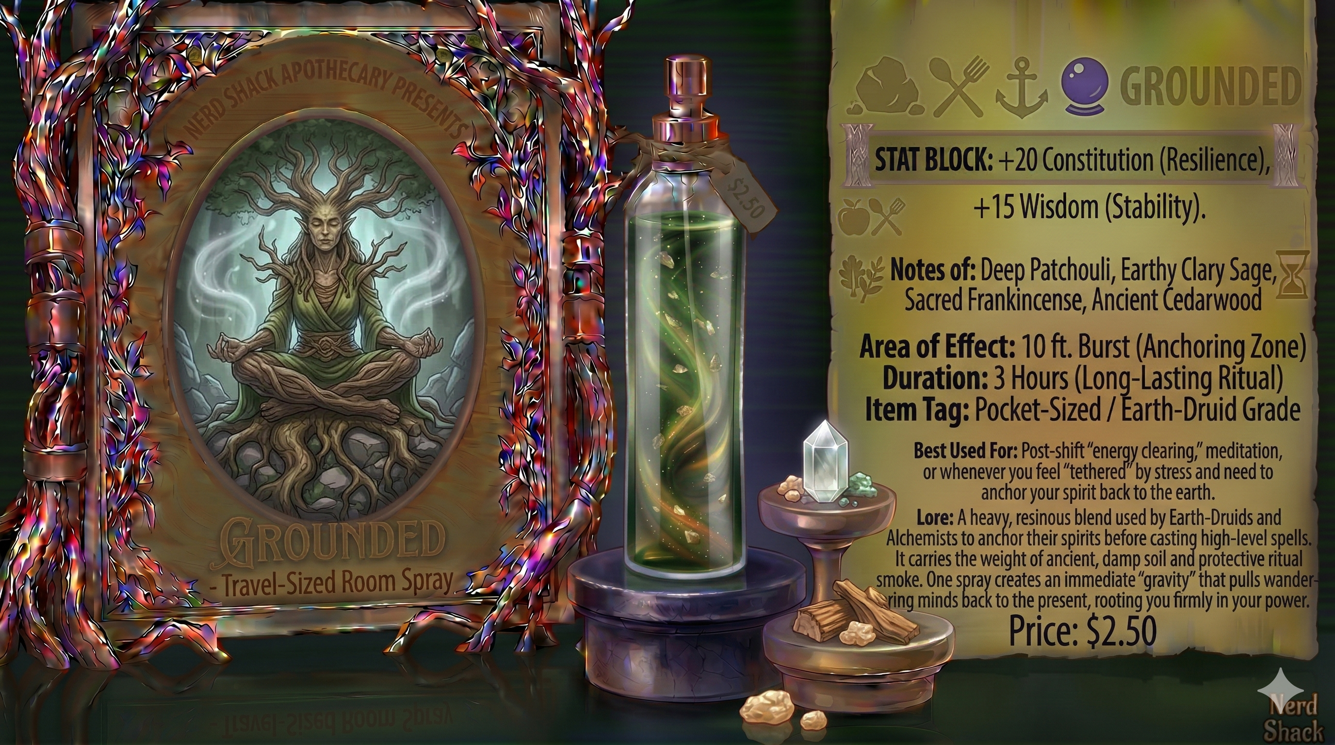 🔮 Grounded (Travel-Sized Room Spray)