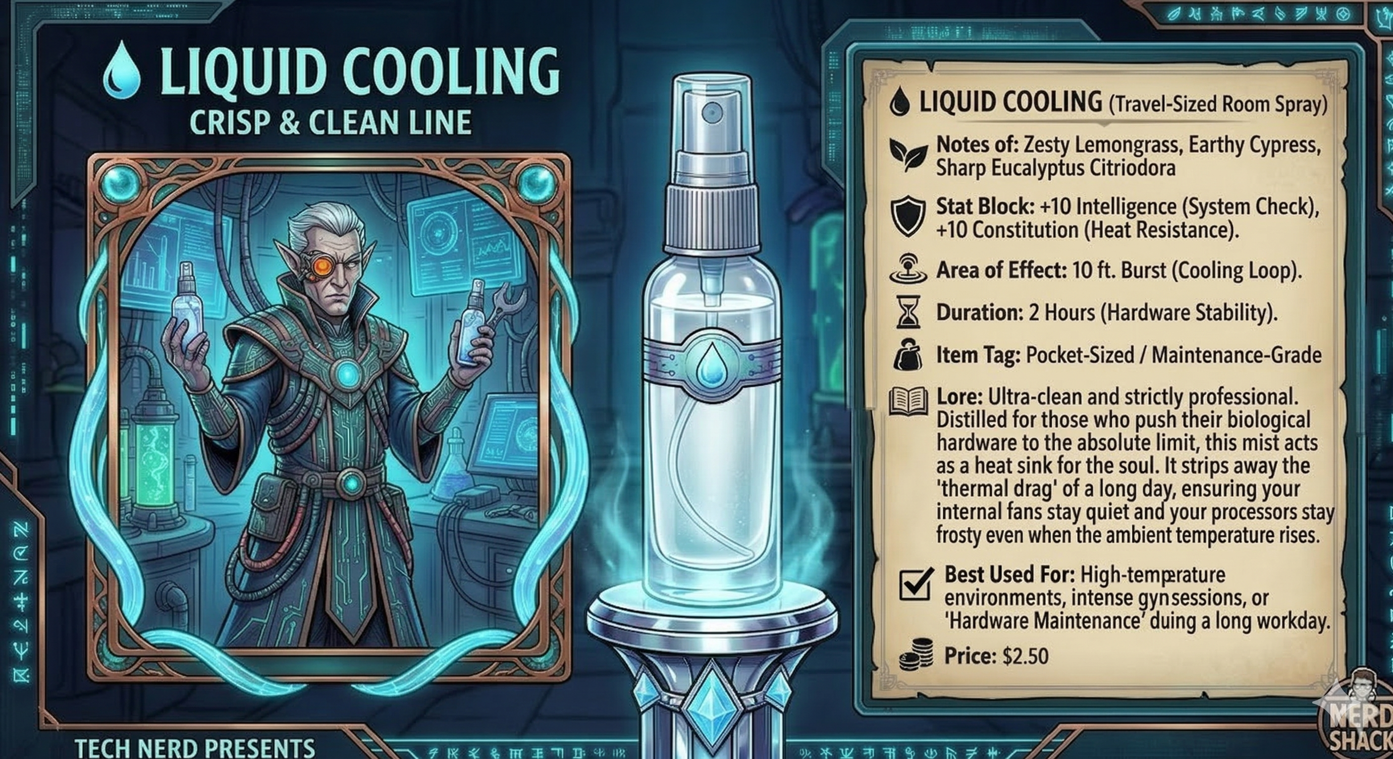 💧 Liquid Cooling (Travel-Sized Room Spray)