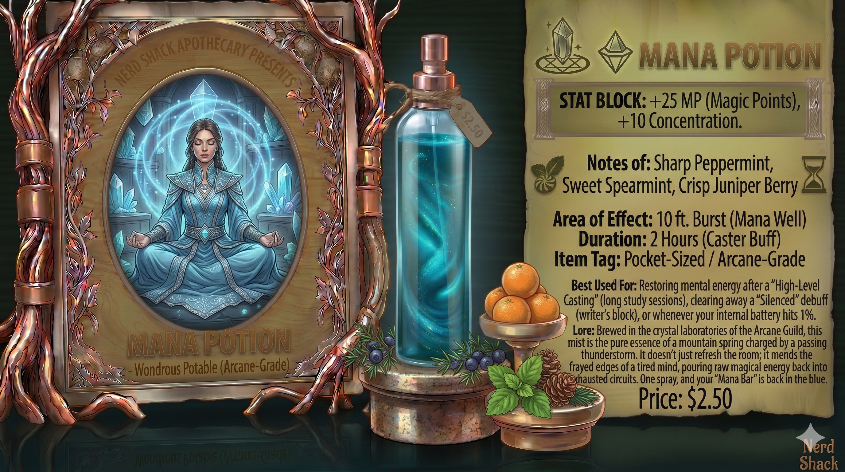 💎 Mana Potion (Travel-Sized Room Spray)