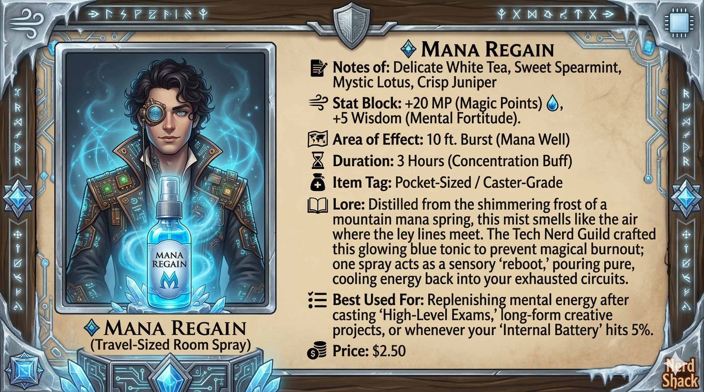💠 Mana Regain (Travel-Sized Room Spray)