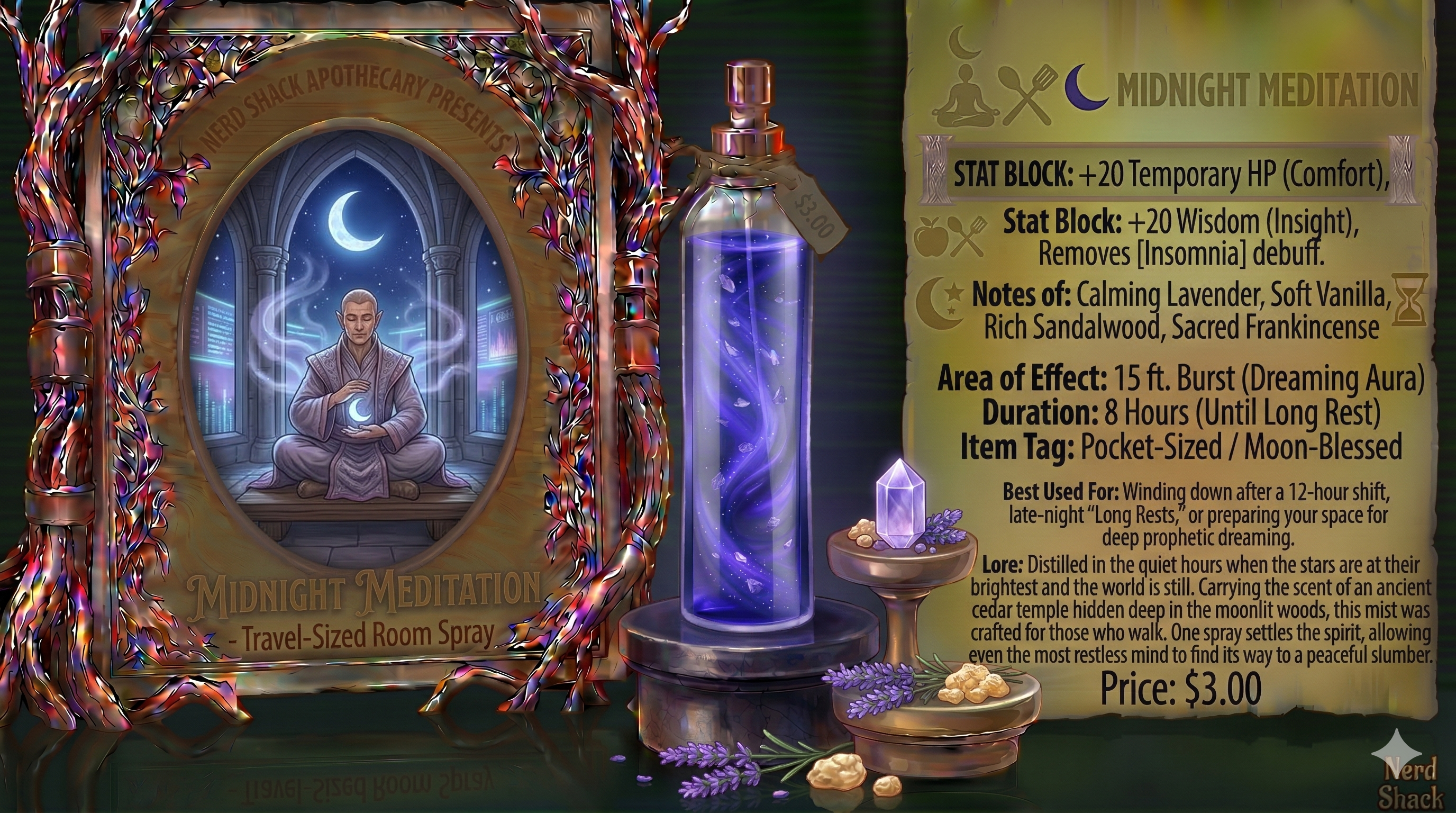 🌙 Midnight Meditation (Travel-Sized Room Spray)