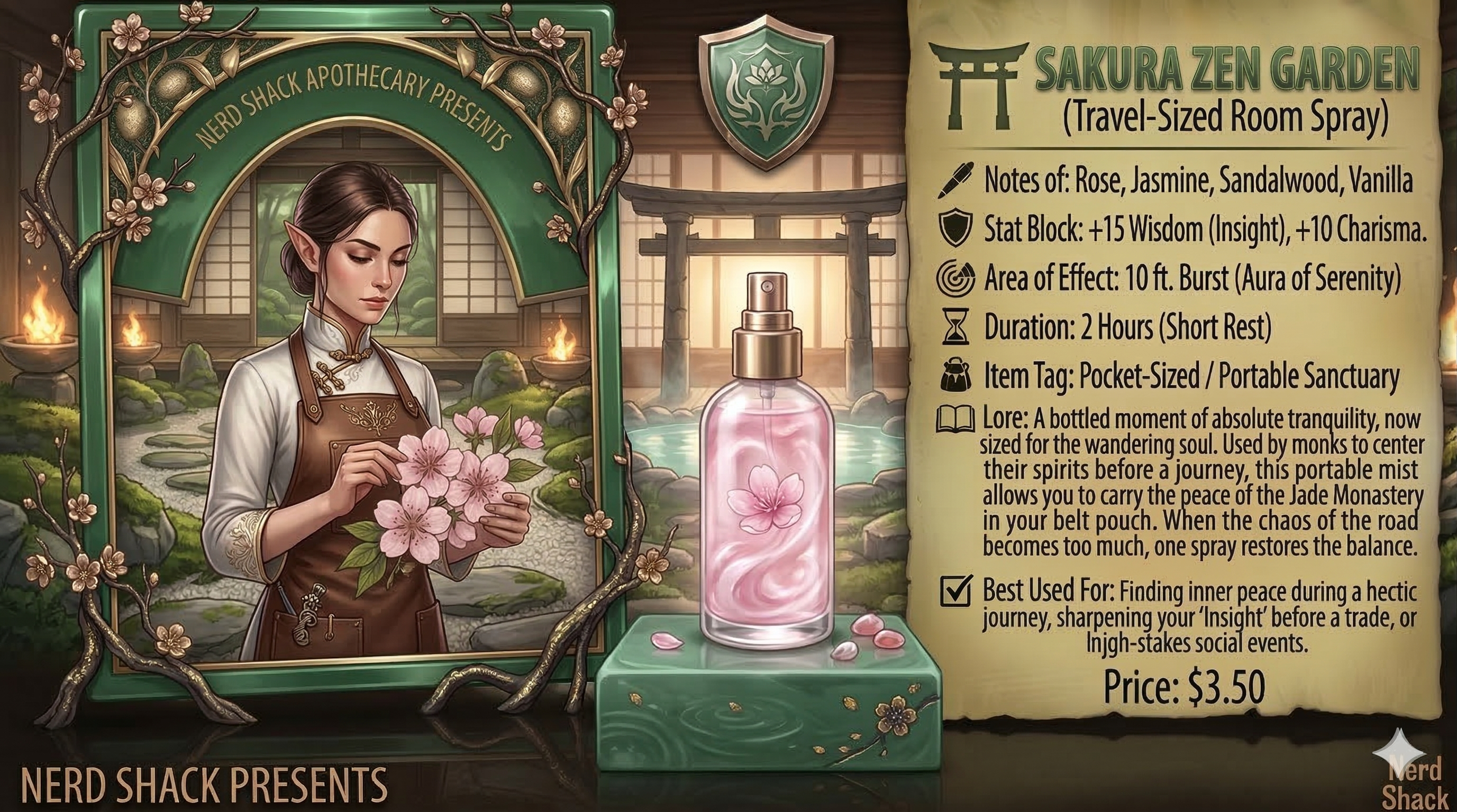 ⛩️ Sakura Zen Garden (Travel-Sized Room Spray)