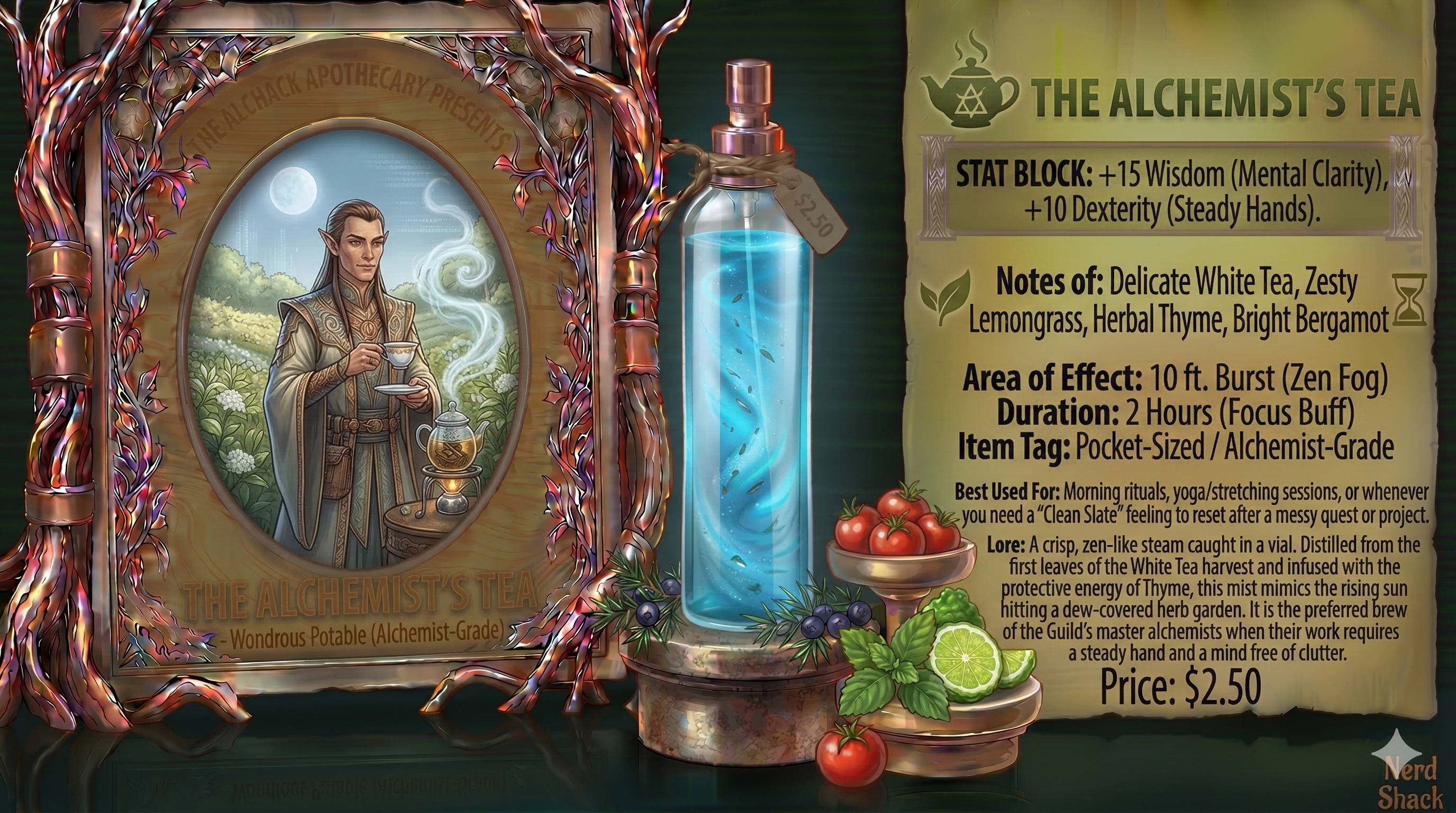 🍵 The Alchemist's Tea (Travel-Sized Room Spray)