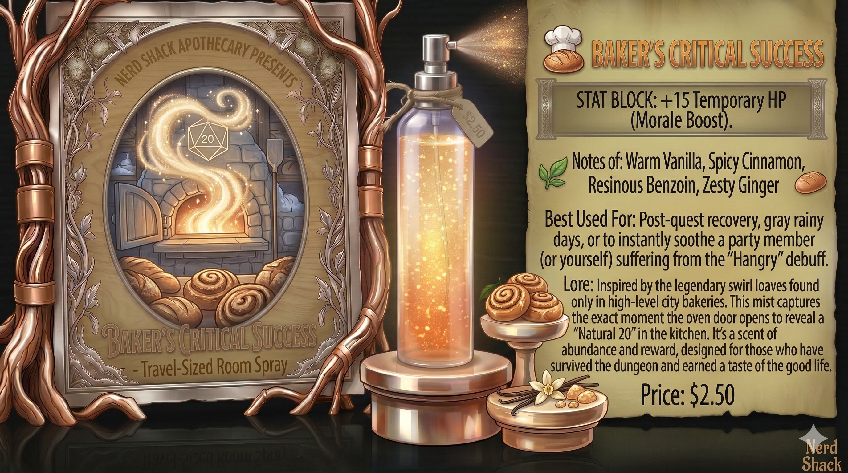 🍰 Baker's Critical Success (Travel-Sized Room Spray)