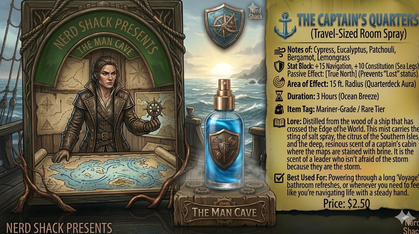 ⚓ The Captain’s Quarters (Travel-Sized Room Spray)