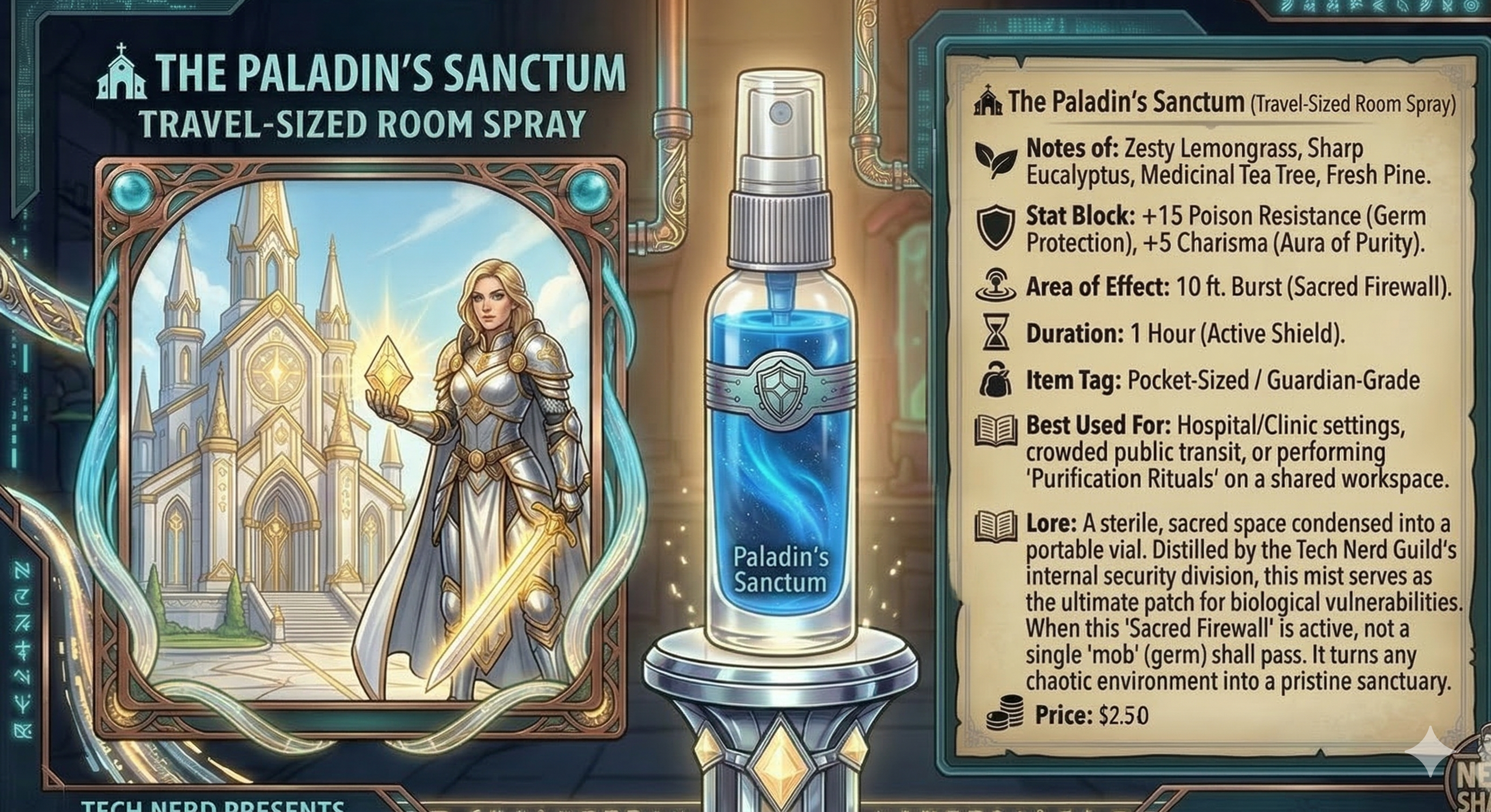 ⛪ The Paladin's Sanctum (Travel-Sized Room Spray)