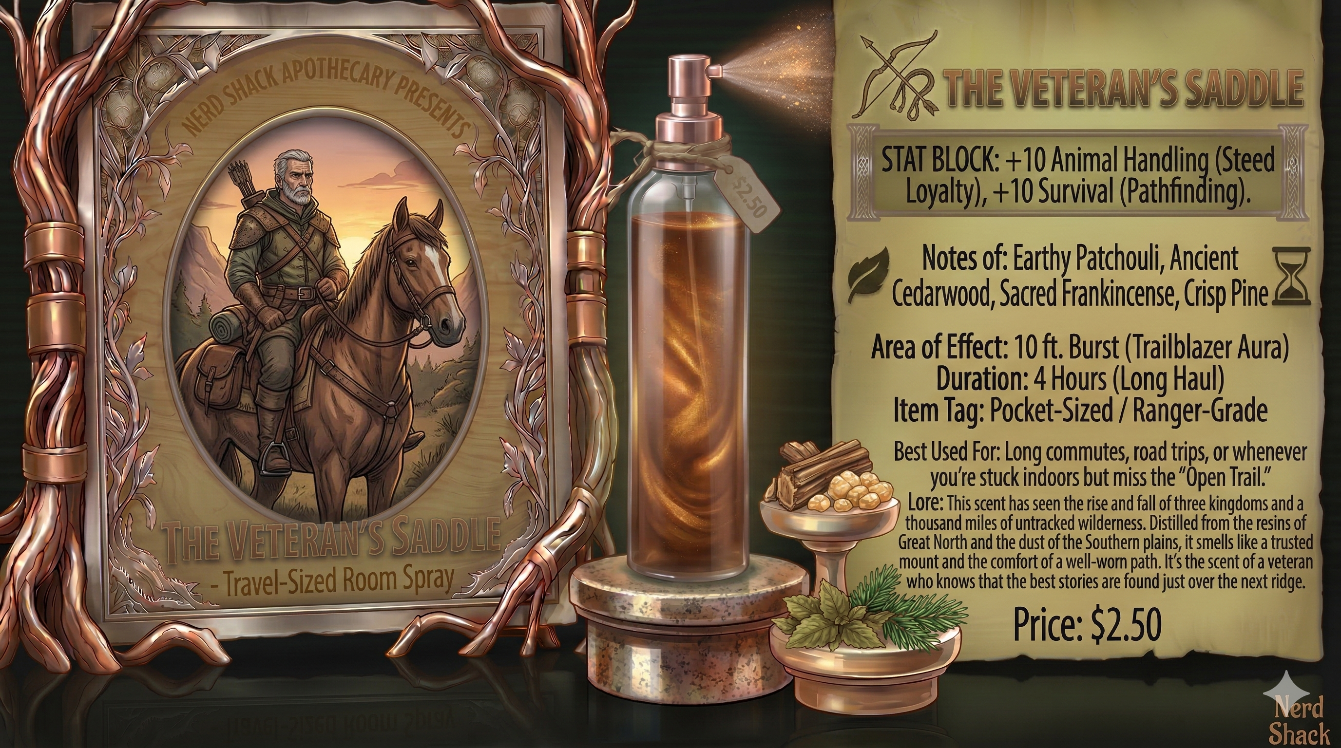 🏇 The Veteran’s Saddle (Travel-Sized Room Spray)