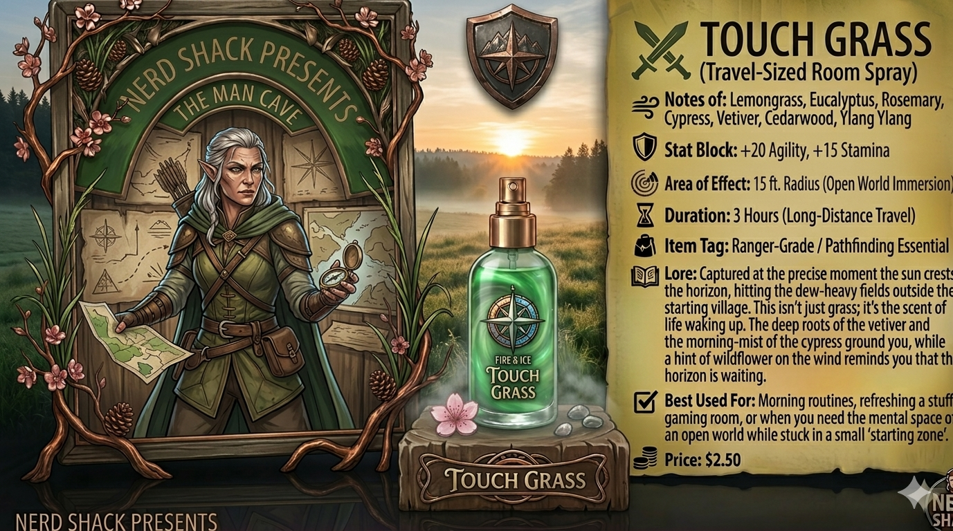 ⚔️ Touch Grass (Travel-Sized Room Spray)