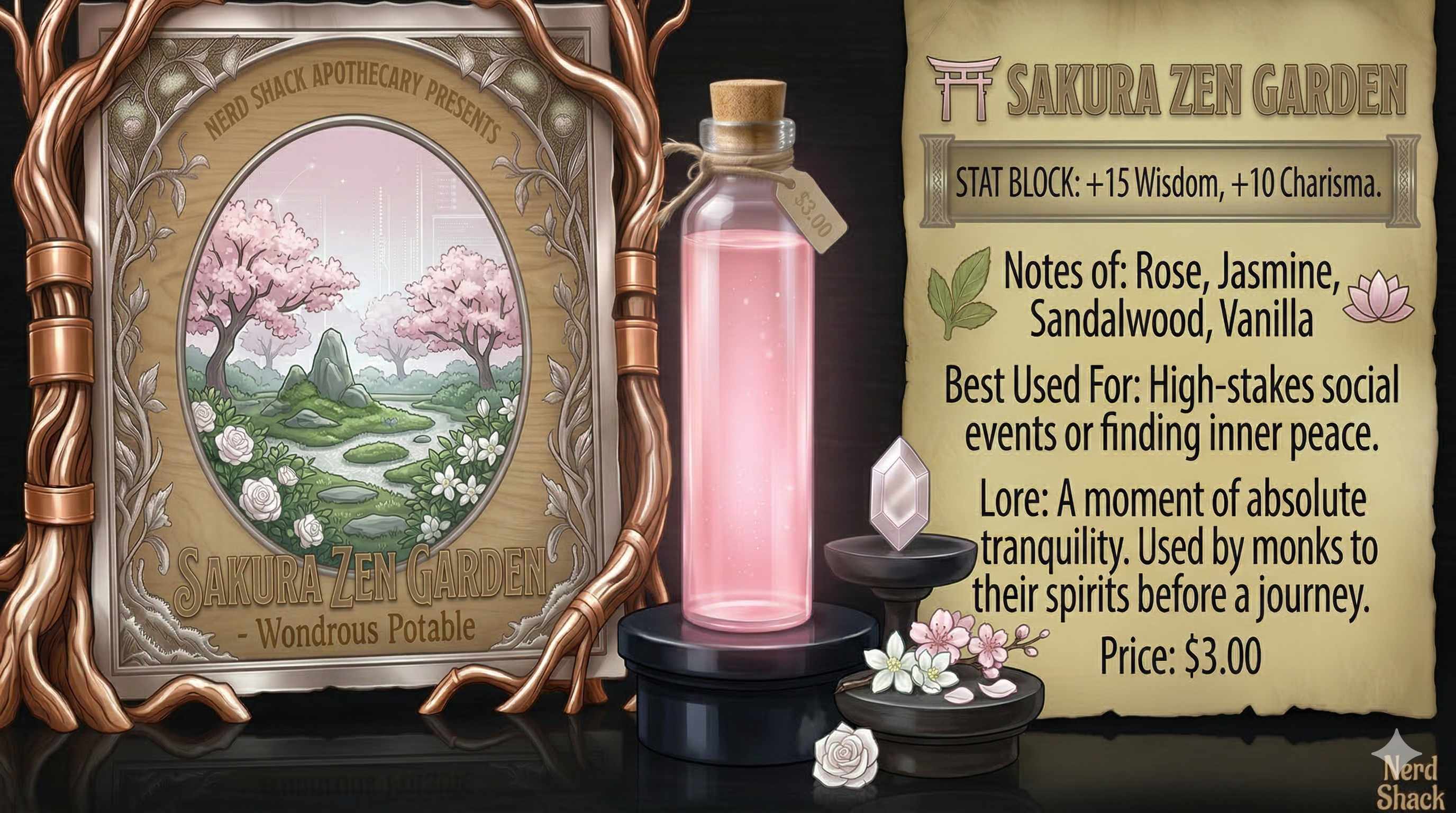 Sakura Zen Garden Hand Sanitizer - 30 mL