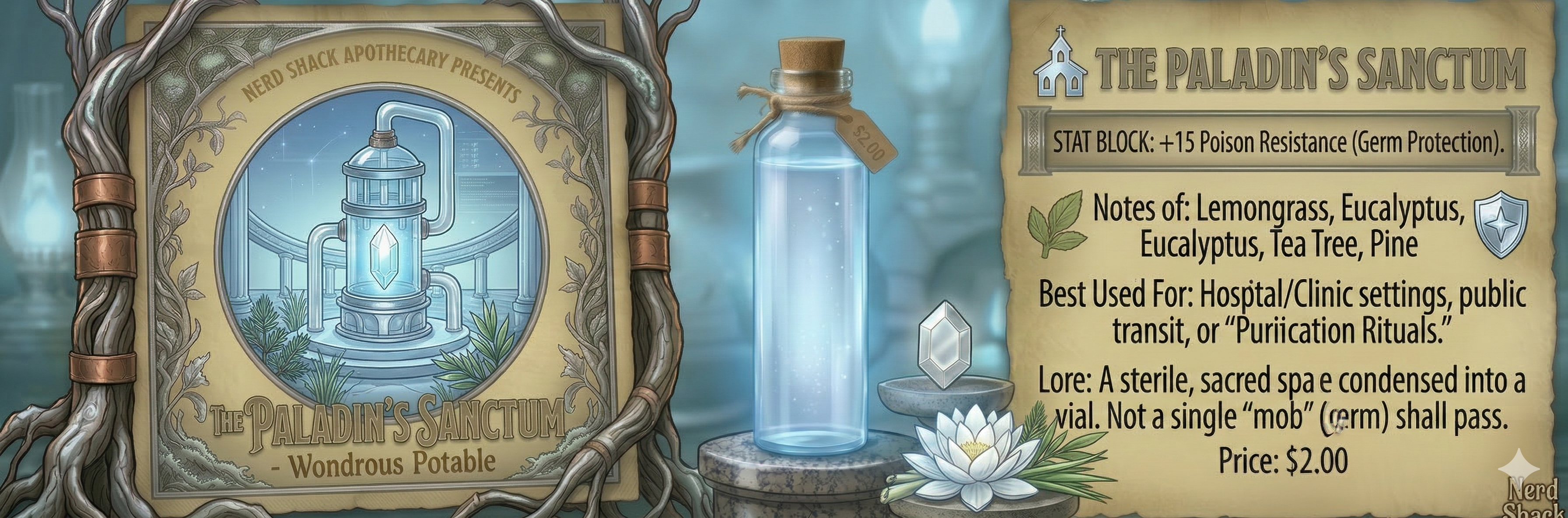 The Paladin's Sanctum Hand Sanitizer - 30 mL