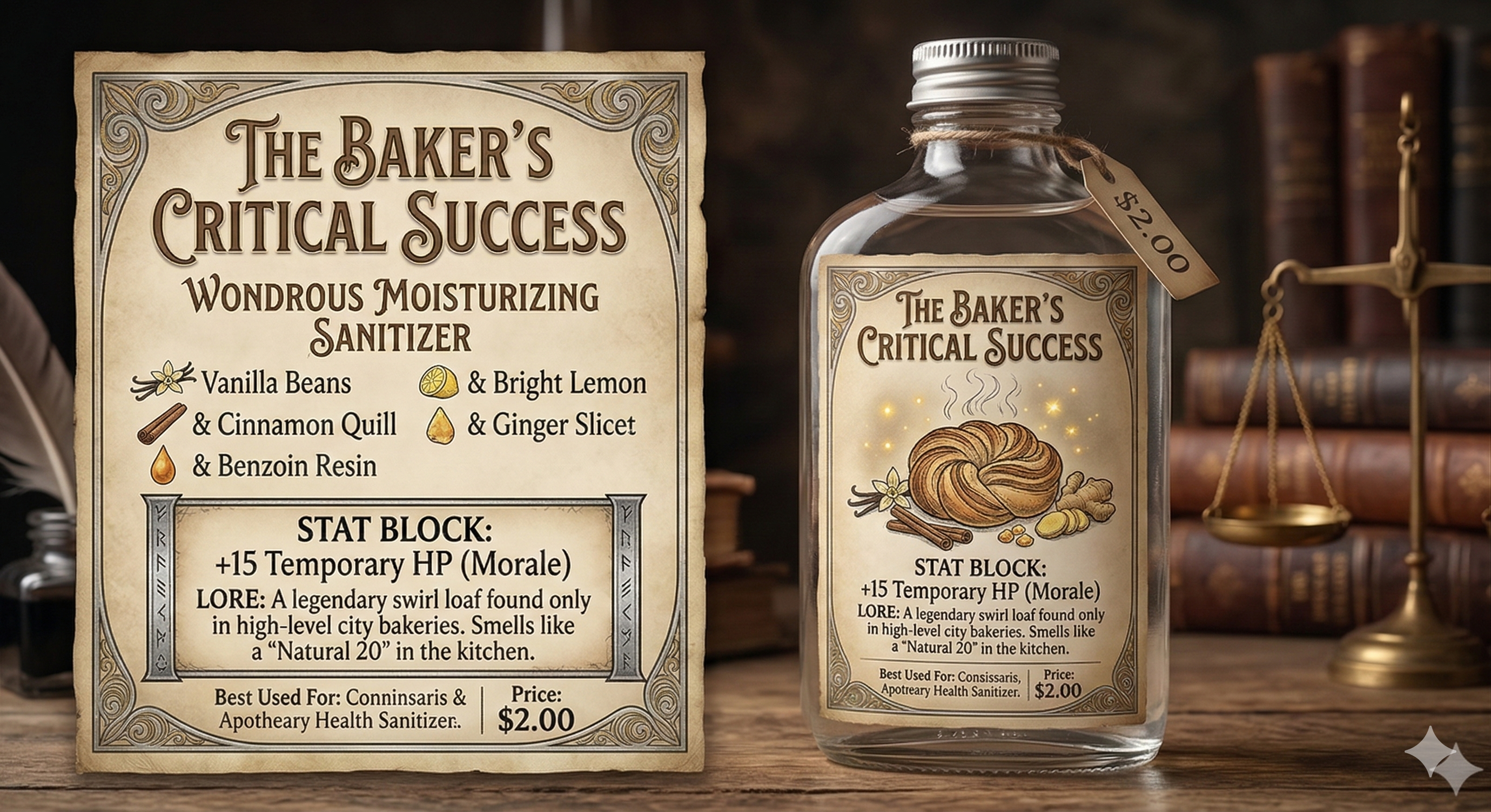 Baker's Critical Success Hand Sanitizer - 30 mL